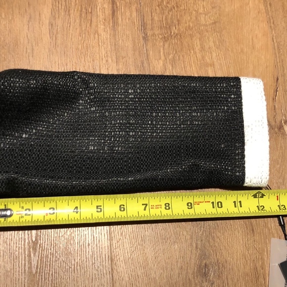 KARL LAGERFELD M MEDIUM BOLERO JACKET BLACK WHITE CROPPED OPEN FRONT BLAZER - Picture 10 of 13